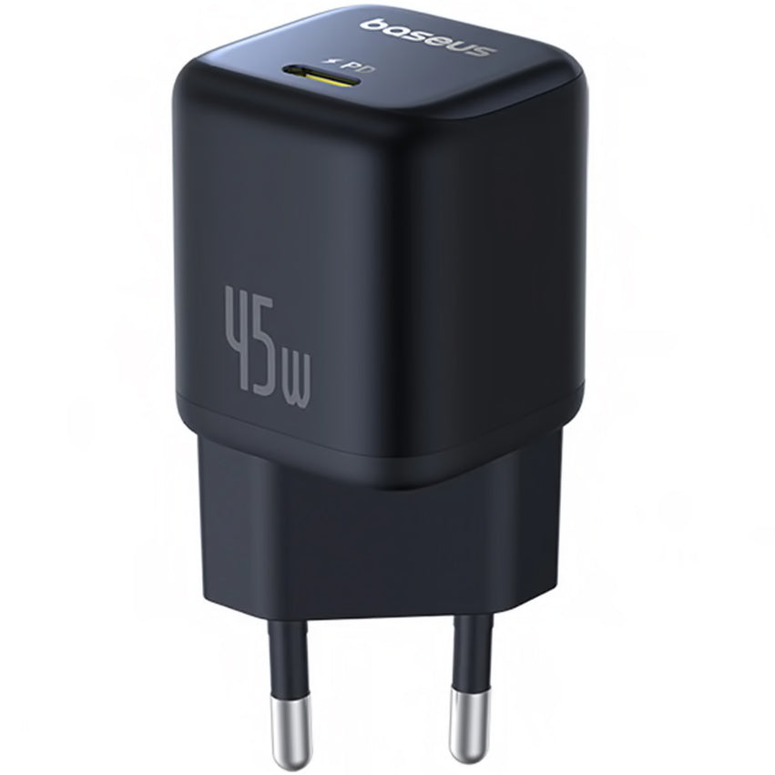 Φορτιστής Δικτύου Baseus PicoGo, 45W, 3A, 1 x USB-C, Μαύρος P10176800123-00