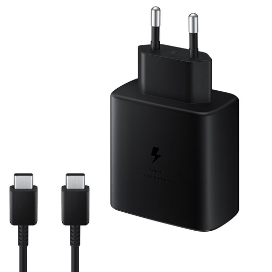 Φορτιστής Δικτύου με Καλώδιο USB-C Samsung EP-TA845 + DA705BBE, 45W, 4.05A, 1 x USB-C, Μαύρο