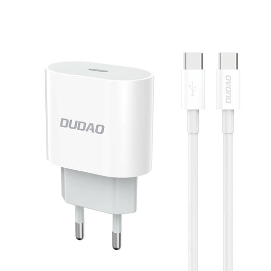 Φορτιστής Δικτύου με Καλώδιο USB-C Dudao A14EUC, 20W, 3A, 1 x USB-C, Μαύρο