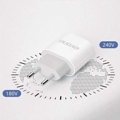 Φορτιστής Δικτύου με Καλώδιο USB-C Dudao A14EUC, 20W, 3A, 1 x USB-C, Μαύρο