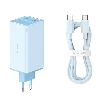 Φορτιστής Δικτύου με Καλώδιο USB-C Baseus GaN6 Pro, 100W, 3.25A, 2 x USB-A - 2 x USB-C, Μπλε P10162705312-00