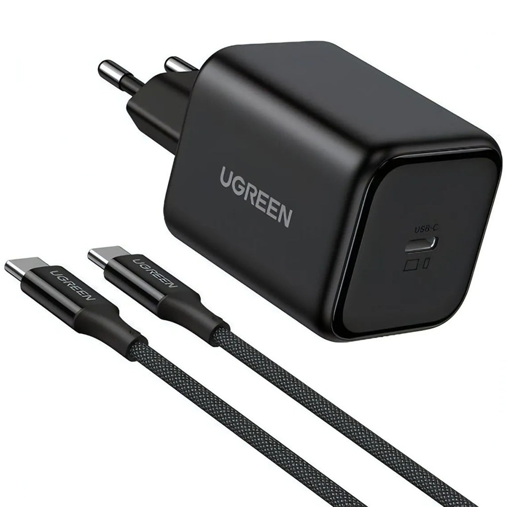 UGREEN X524 USB-C Cable Wall Charger (65054), 45W, 3A, 1 x USB-C, Black