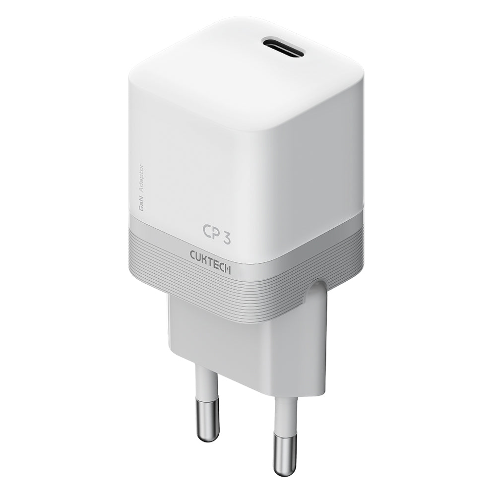 Cuktech Network Charger, 40W, 3A, 1 x USB-C, White CKAC301SEUWH