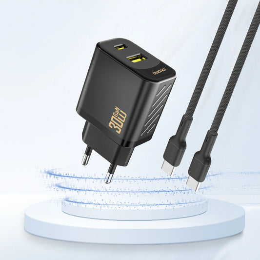Φορτιστής Δικτύου Dudao A27TEU, 30W, 3A, 1 x USB-A - 1 x USB-C, Μαύρο