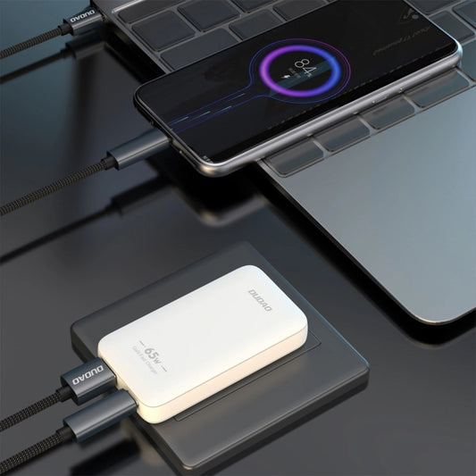 Φορτιστής Δικτύου Dudao A65Q Travel, 65W, 3.25A, 1 x USB-A - 1 x USB-C, Λευκό