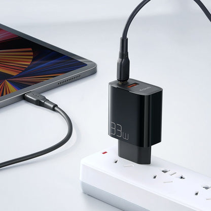 McDodo CH-0921 Network Charger, 33W, 3A, 1 x USB-A - 1 x USB-C, Black
