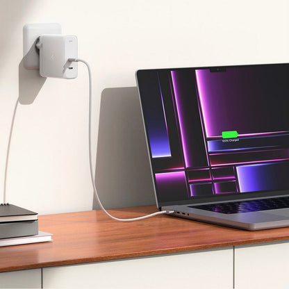 Φορτιστής Δικτύου Spigen Arcstation Pro, 140W, 3.25A, 2 x USB-C, Λευκό