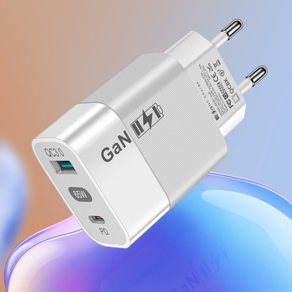 Techsuit CHPD131 Network Charger, 33W, 6.6A, 1 x USB-A - 1 x USB-C, White