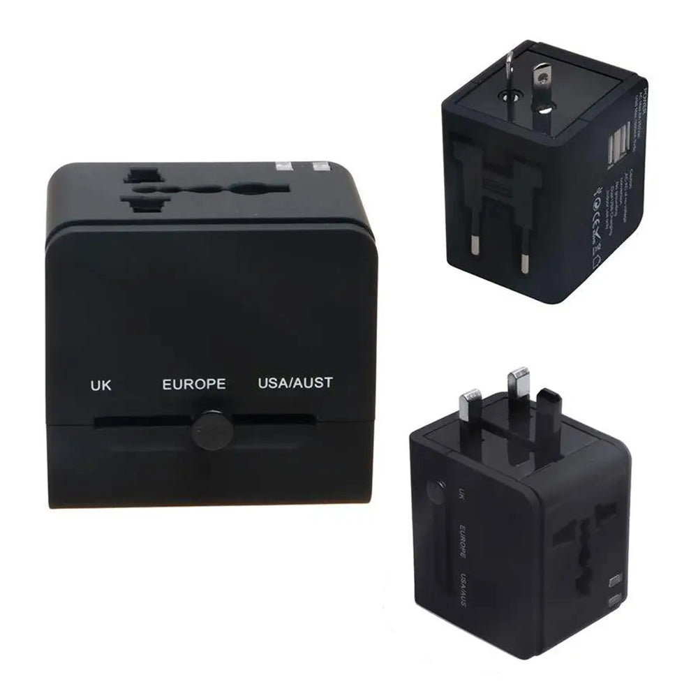 Φορτιστής Δικτύου Techsuit HHt148 Travel, 10W, 2A, 2 x USB-A, Μαύρο