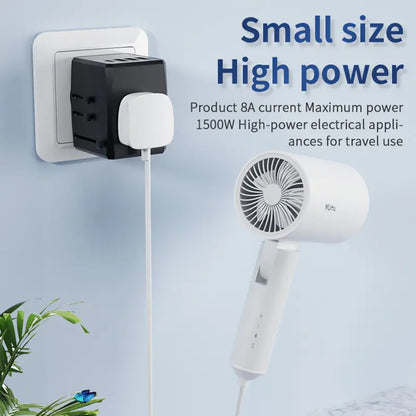 Φορτιστής Δικτύου Techsuit HHT904-B1 Travel, 15W, 3A, 3 x USB-A - 1 x USB-C, Μαύρο
