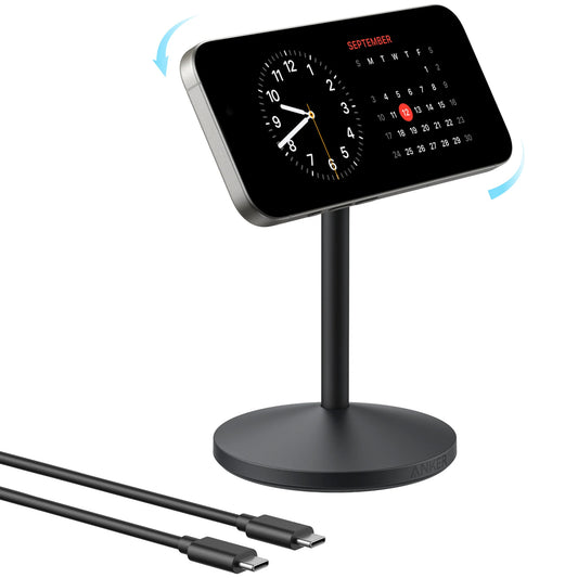 Φορτιστής Δικτύου Ασύρματος Anker MagGo Stand, 15W, 1.67A, Μαύρος A25X1H11