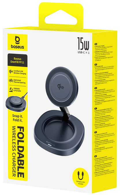Φορτιστής Δικτύου Ασύρματος Baseus EnerFill FF11, 15W, 1.67A, Μαύρο P10282103123-00