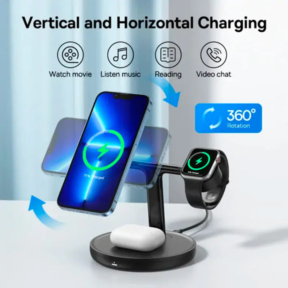 Φορτιστής Δικτύου Wireless Baseus Swan 3in1, 20W, 1.67A, P10221302113-Z1