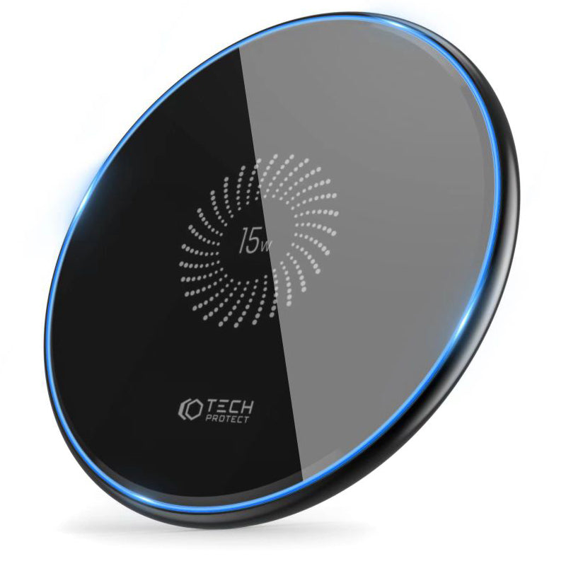 Tech-Protect C1 Wireless Network Charger, 15W, 1.67A, Black THP1413