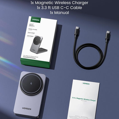 UGREEN W528 2in1 Wireless Network Charger, 20W, 1.67A, White