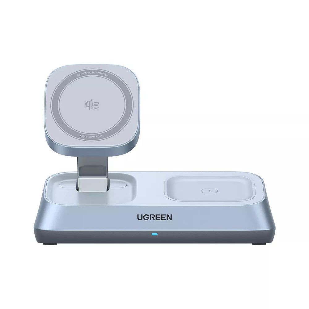 Φορτιστής Δικτύου Ασύρματος UGREEN W711 3σε1, 25W, 1.67A, Μπλε