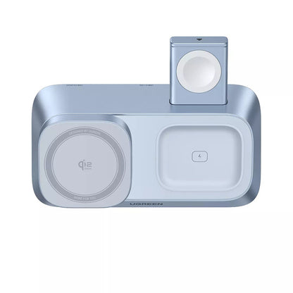 Φορτιστής Δικτύου Ασύρματος UGREEN W711 3σε1, 25W, 1.67A, Μπλε