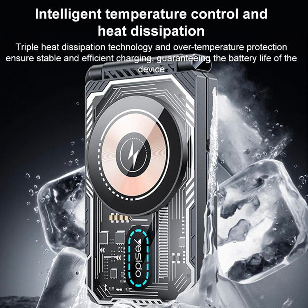 Φορτιστής Δικτύου Ασύρματος Yesido DS25 3σε1, 15W, 1.67A, Μαύρο