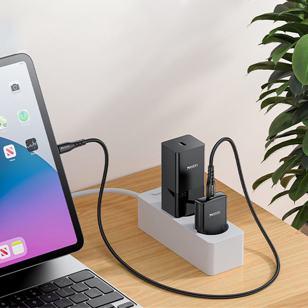 Φορτιστής Δικτύου Yesido YC74, 30W, 3A, 1 x USB-C, Μαύρο