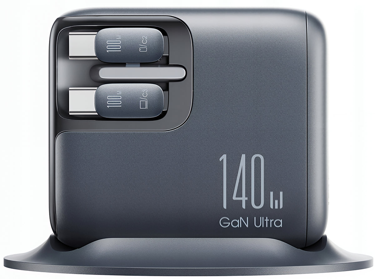 Φορτιστής Σταθμός με Καλώδιο USB-C Joyroom Podix JR-TRD01, 140W, 1 x USB-C - 2 x USB-A, Γκρι