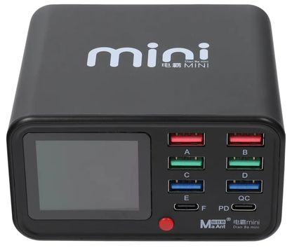 Φορτιστής Σταθμός MaAnt Dianba Mini, 75W, 2 x USB-C - 6 x USB-A, Μαύρο