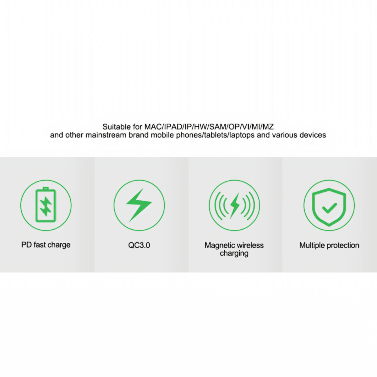 Φορτιστής Σταθμός Relife RL-309AW QI, 100W, 5A, 2 x USB-C - 6 x USB-A, Μπλε