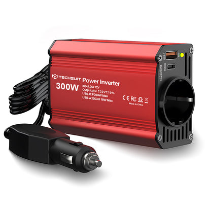 Techsuit FlexiCarVolt Electric Car Inverter, 300W