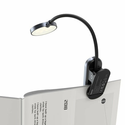 Φορητό LED Φωτιστικό Baseus Comfort Reading Mini Clip, Γκρι DGRAD-0G