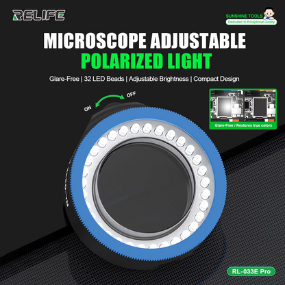 Relife RL-033E Pro Microscope Lamp, Black