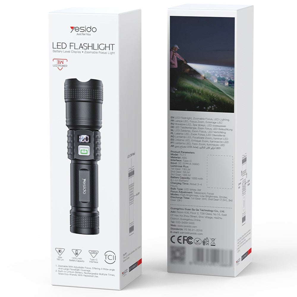 Φακός LED Yesido TC11, 190lm