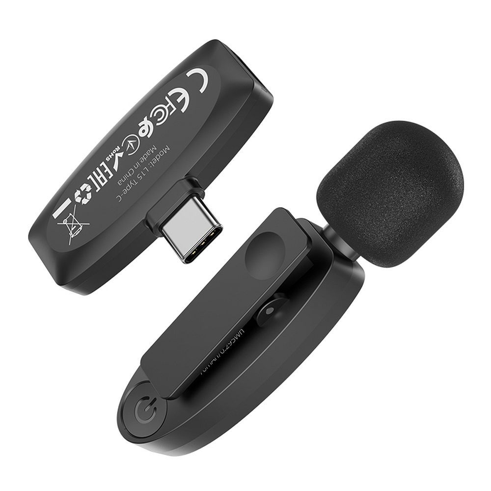 Λαβαλιέρα HOCO L15, USB-C, Μαύρη