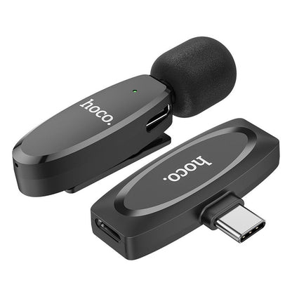 Λαβαλιέρα HOCO L15, USB-C, Μαύρη