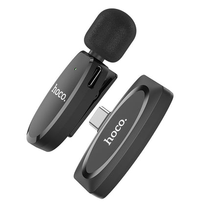 Λαβαλιέρα HOCO L15, USB-C, Μαύρη