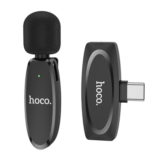 Λαβαλιέρα HOCO L15, USB-C, Μαύρη