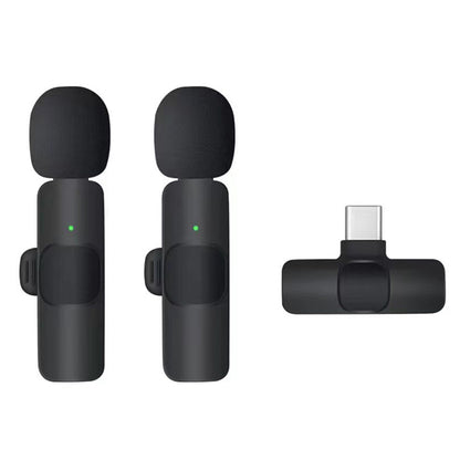 Lavaliera Techsuit LW2, USB-C, Σετ 2 τεμάχια, Μαύρο