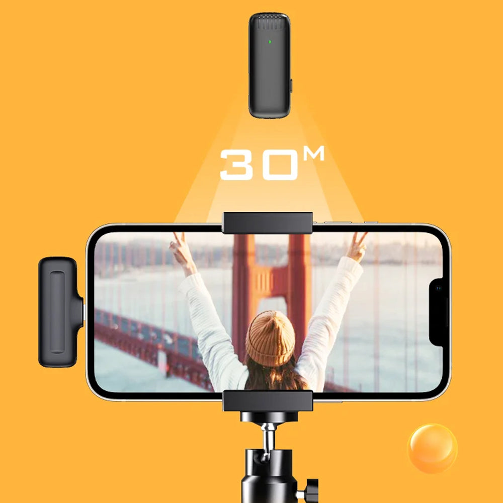 Lavaliera Techsuit LW4, USB-C, Σετ 2 τεμάχια, Μαύρο