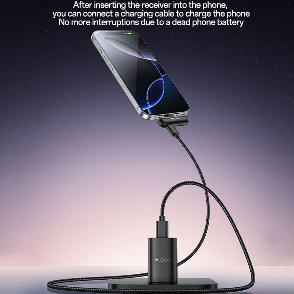 Lavaliera Yesido KR21, USB-C, Σετ 2 τεμαχίων, Μαύρη
