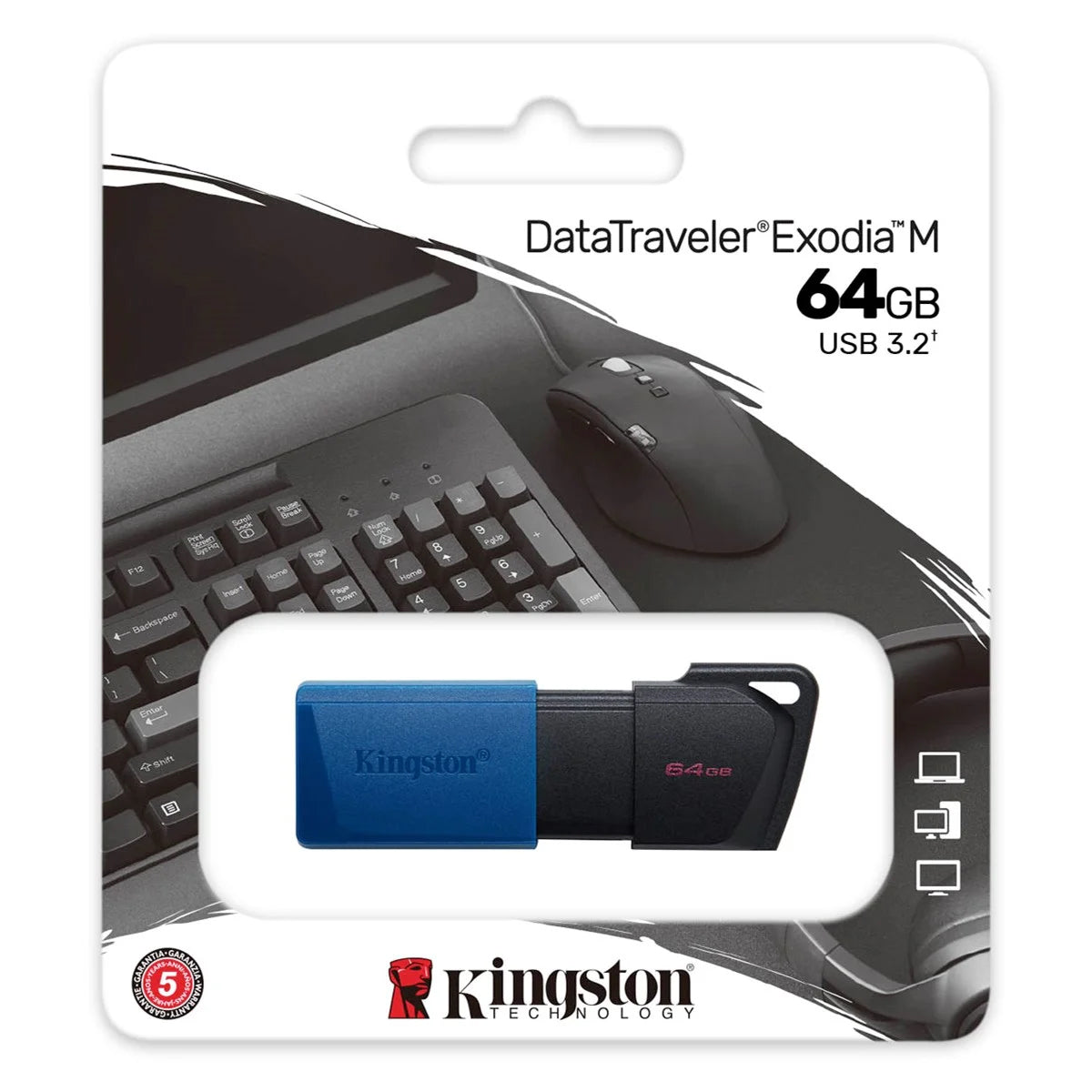 Εξωτερική Μνήμη USB-A 3.2 Kingston DT Exodia M, 64Gb DTXM/64GB