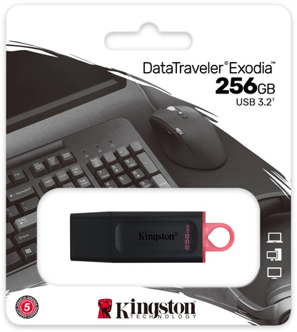 Εξωτερική Μνήμη USB-A 3.2 Kingston DT Exodia, 256Gb DTX/256GB