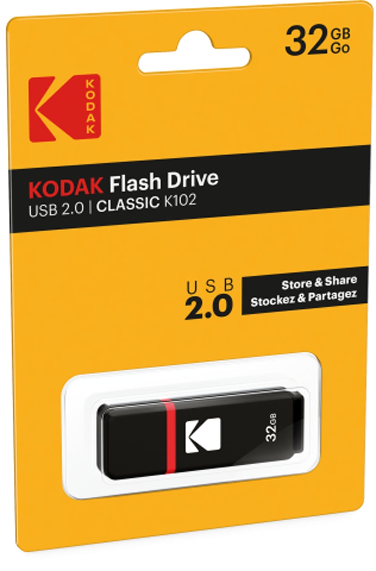 External USB-A Memory Kodak K102, 32Gb EKMMD32GK102