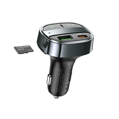 FM Bluetooth Modulator HOCO E70, 1 x USB-A - 1 x USB-C - 1 x microSD