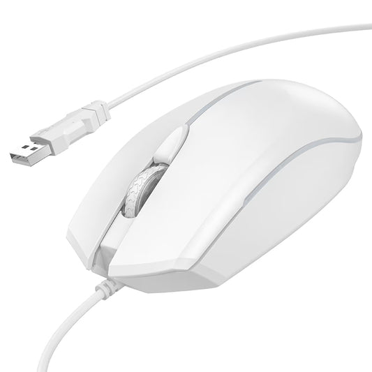 Ποντίκι Gaming Ενσύρματο USB HOCO GM37, RGB, 2400DPI, Λευκό