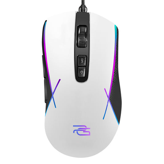 Mouse Gaming Wired USB Proove Defiant, RGB, 7200DPI, Λευκό CMDE00000101