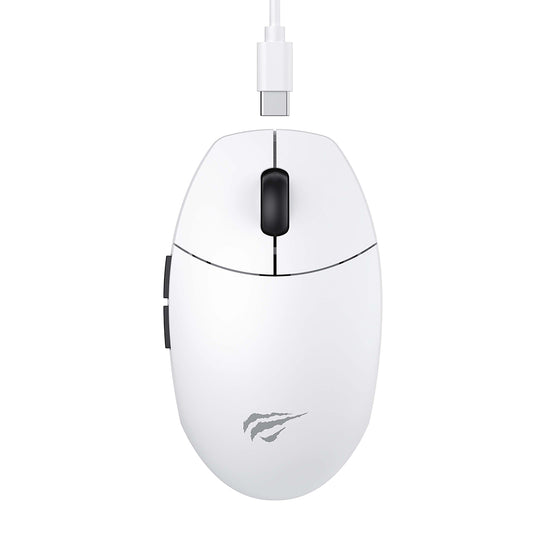 Mouse Gaming Wireless HAVIT MS1039W, 800DPI - 7400DPI, Wi-Fi / Wired, Λευκό