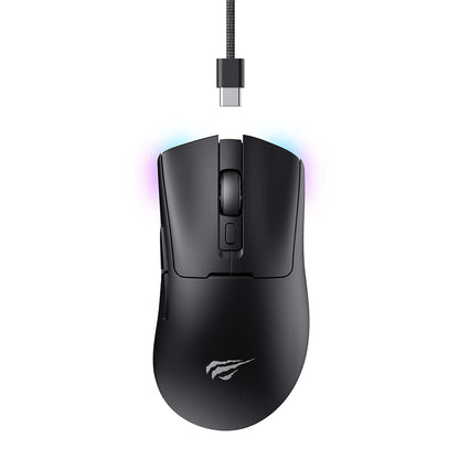 Mouse Gaming Wireless HAVIT MS966WB, 800DPI - 10000DPI, BT / Wi-Fi / Wired, Μαύρο