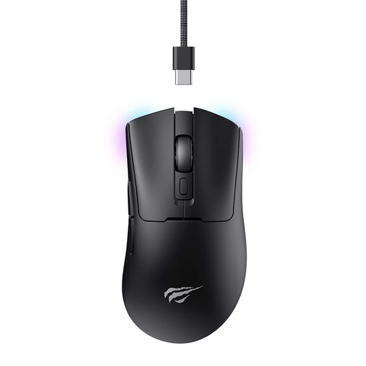 Wireless Gaming Mouse HAVIT MS966WB, 800DPI - 10000DPI, BT / Wi-Fi / Wired, Black