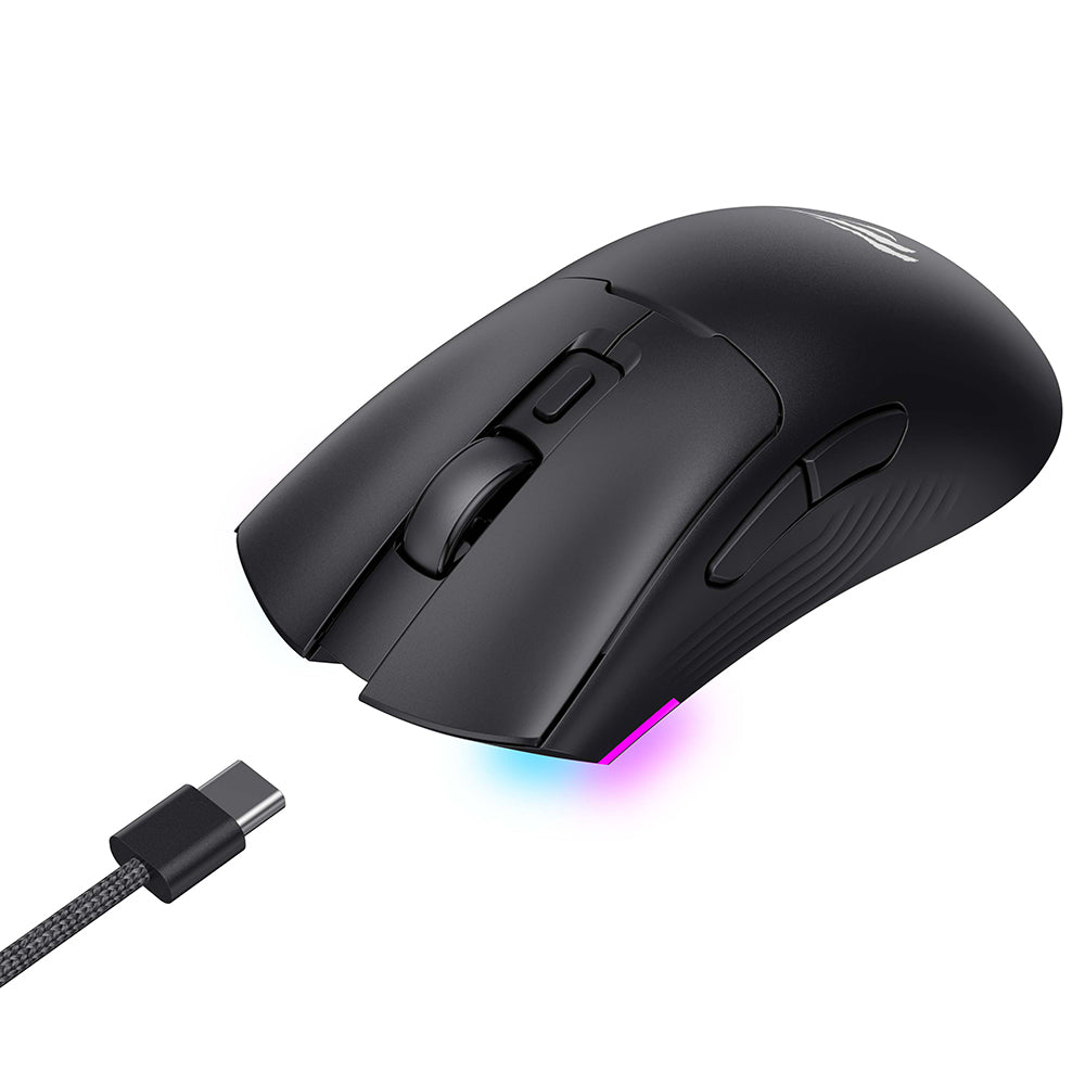 Mouse Gaming Wireless HAVIT MS966WB, 800DPI - 10000DPI, BT / Wi-Fi / Wired, Μαύρο