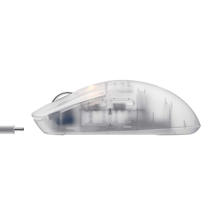 Mouse Gaming Wireless HAVIT MS970WB Pro, 800DPI - 12000DPI, BT / Wi-Fi / Ενσύρματο, Διαφανές Λευκό