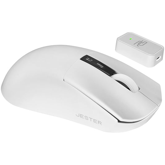 Mouse Gaming Wireless Proove Jester, 800DPI - 26000DPI, Οθόνη OLED, Λευκό WMJS00022002