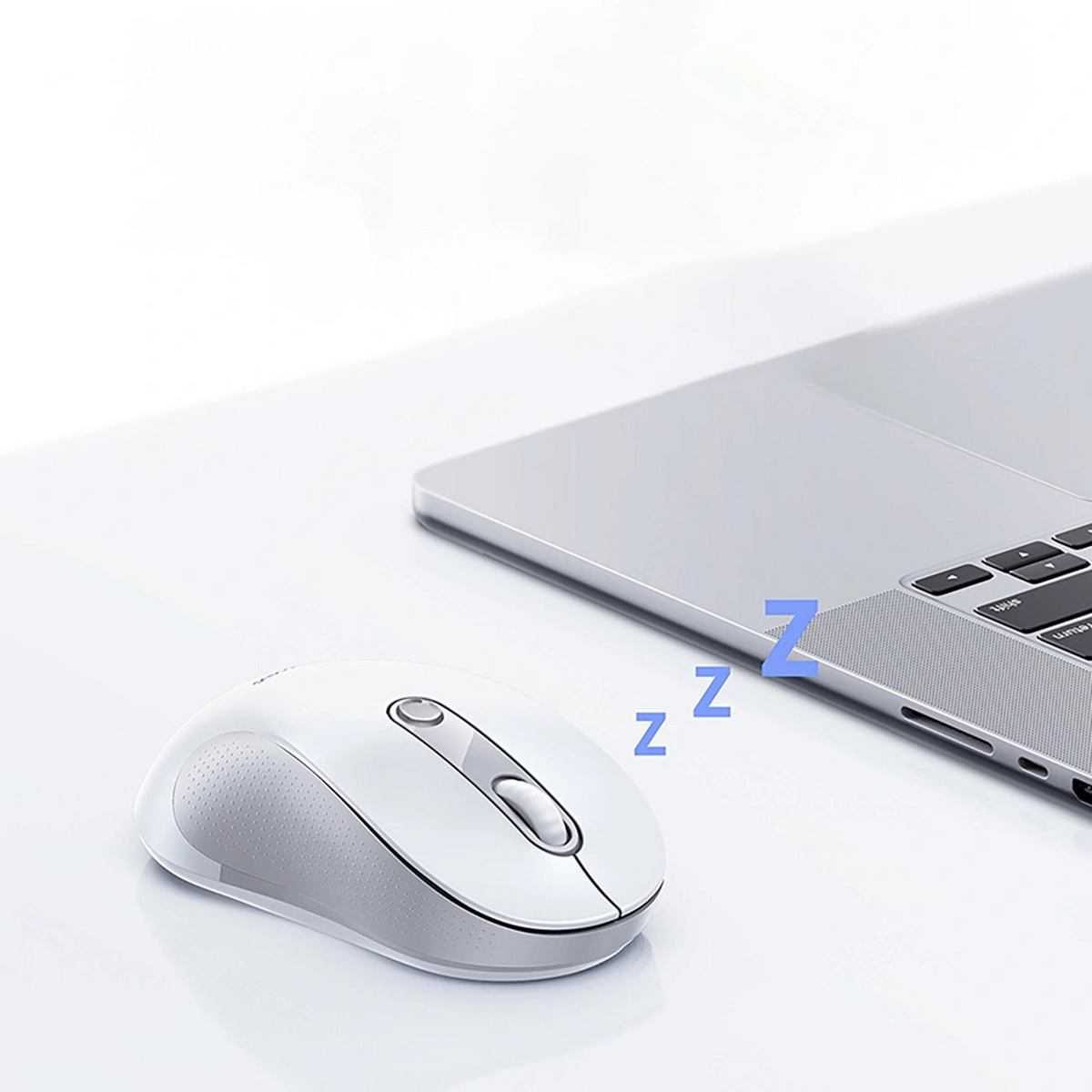 Ασύρματο Ποντίκι Baseus F02, 1600DPI, Wi-Fi, Λευκό B0203302